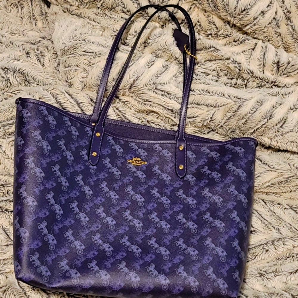 Authentic Coach reversible tote